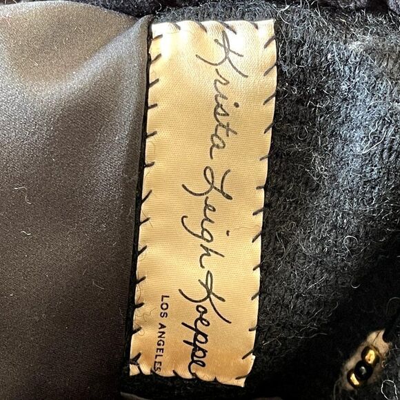 Vintage Womens Krista Koeppe Western Wool Hand Embroidered Beaded Jacket Sz M - Picture 2 of 10